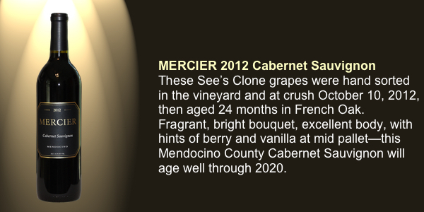 Mercier 2012 Cabernet Sauvignon
